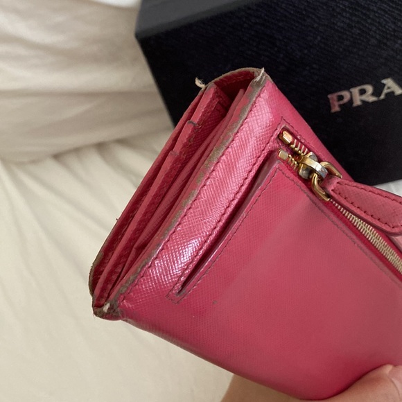 Prada Saffiano Wallet Peonia - Picture 7 of 9